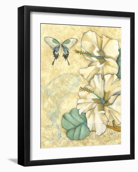 Non-Embellished Hibiscus Medley I-null-Framed Art Print