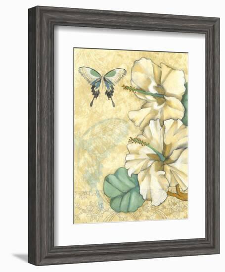 Non-Embellished Hibiscus Medley I-null-Framed Art Print