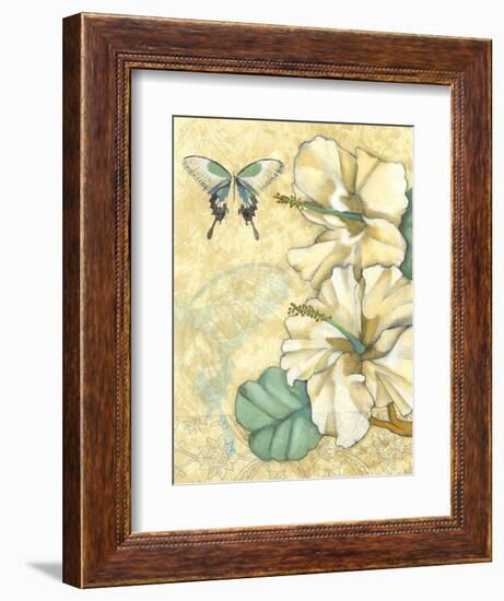 Non-Embellished Hibiscus Medley I-null-Framed Art Print