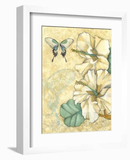 Non-Embellished Hibiscus Medley I-null-Framed Art Print