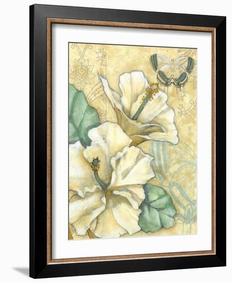 Non-Embellished Hibiscus Medley II-null-Framed Art Print