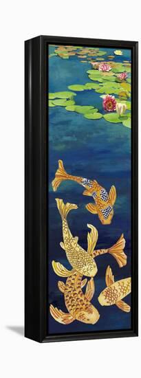 Non-Embellished Koi Illusion II-null-Framed Stretched Canvas