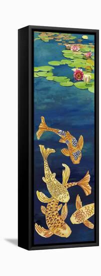 Non-Embellished Koi Illusion II-null-Framed Stretched Canvas