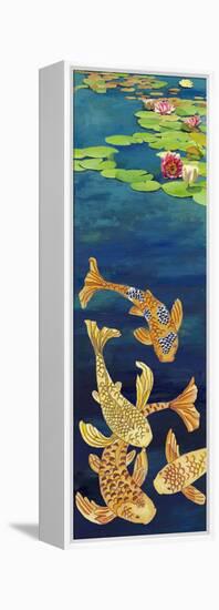 Non-Embellished Koi Illusion II-null-Framed Stretched Canvas