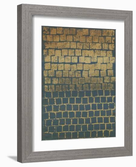 Non-Embellished Mosaic Sunset II-null-Framed Art Print