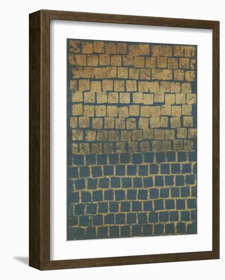 Non-Embellished Mosaic Sunset II-null-Framed Art Print