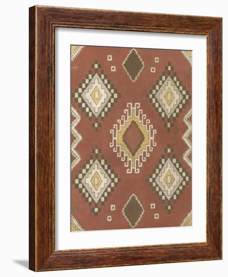 Non-Embellished Native Design II-Megan Meagher-Framed Art Print