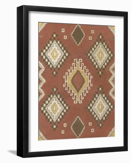 Non-Embellished Native Design II-Megan Meagher-Framed Art Print