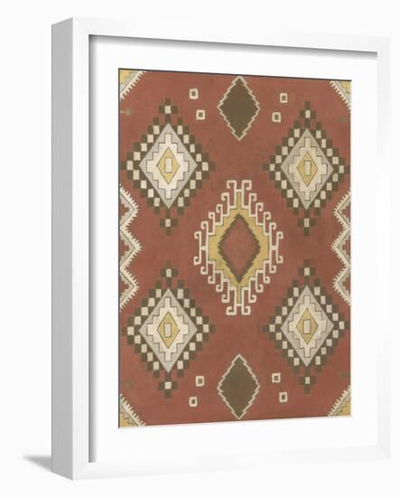 Non-Embellished Native Design II-Megan Meagher-Framed Art Print