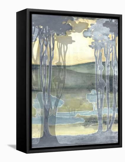 Non-Embellished Nouveau Landscape I-Jennifer Goldberger-Framed Stretched Canvas