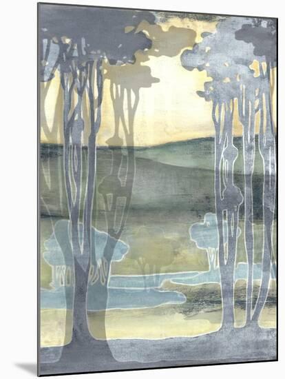 Non-Embellished Nouveau Landscape I-Jennifer Goldberger-Mounted Premium Giclee Print