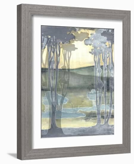 Non-Embellished Nouveau Landscape I-Jennifer Goldberger-Framed Art Print