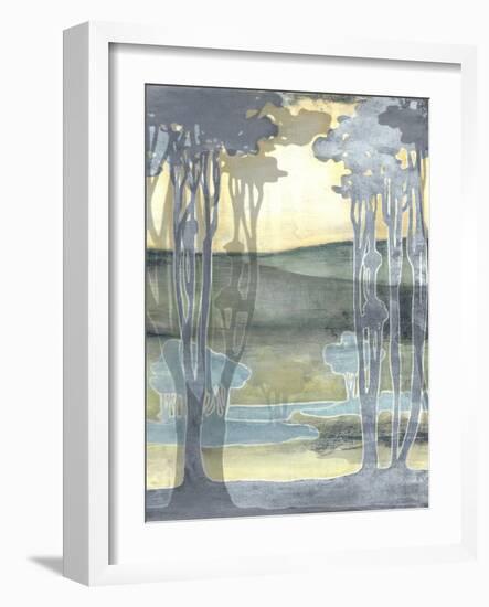 Non-Embellished Nouveau Landscape I-Jennifer Goldberger-Framed Art Print