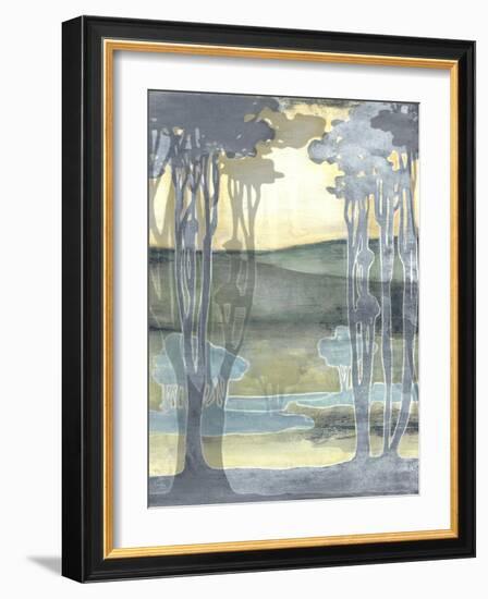 Non-Embellished Nouveau Landscape I-Jennifer Goldberger-Framed Art Print