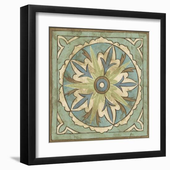 Non-Embellished Ornamental Tile II-null-Framed Art Print