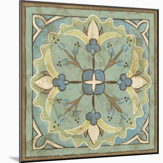 Non-Embellished Ornamental Tile IV-null-Mounted Art Print