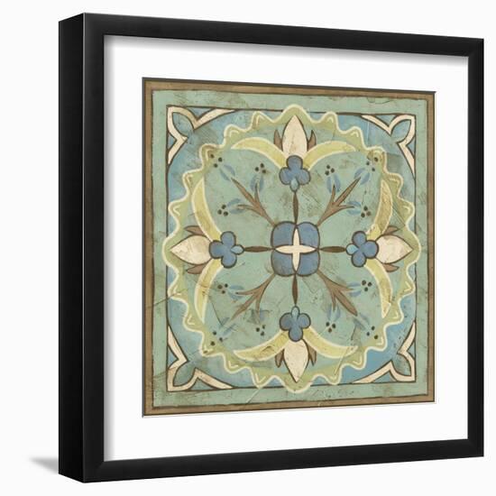 Non-Embellished Ornamental Tile IV-null-Framed Art Print