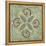 Non-Embellished Ornamental Tile V-null-Framed Stretched Canvas