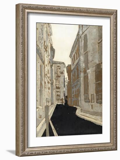 Non-Embellished Streets of Paris I-Megan Meagher-Framed Art Print