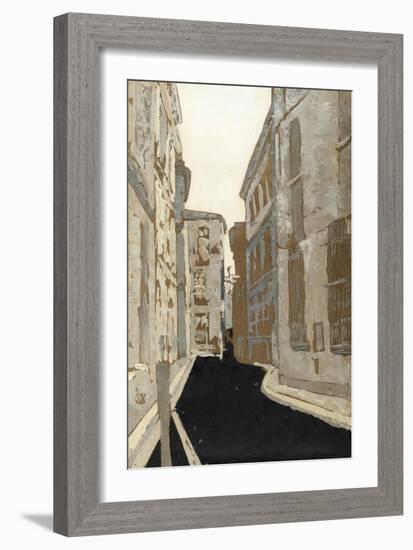 Non-Embellished Streets of Paris I-Megan Meagher-Framed Art Print