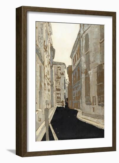 Non-Embellished Streets of Paris I-Megan Meagher-Framed Art Print