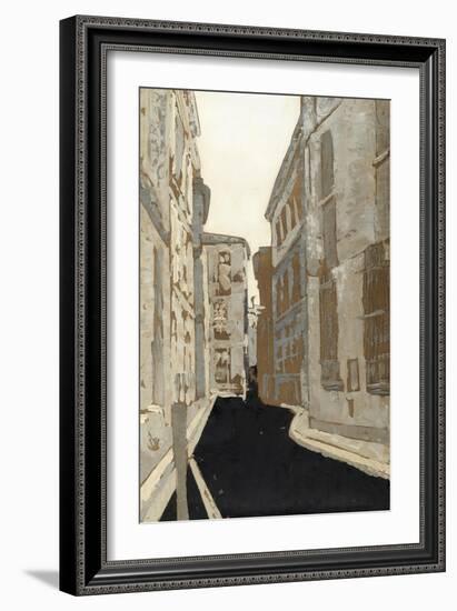 Non-Embellished Streets of Paris I-Megan Meagher-Framed Art Print