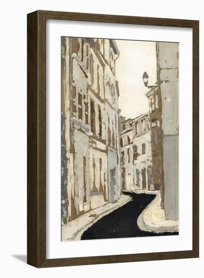 Non-Embellished Streets of Paris II-Megan Meagher-Framed Premium Giclee Print