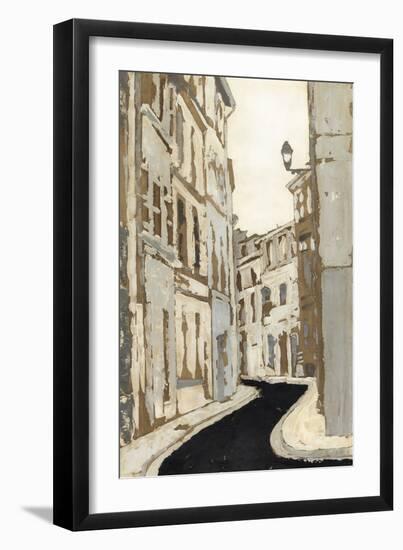 Non-Embellished Streets of Paris II-Megan Meagher-Framed Premium Giclee Print