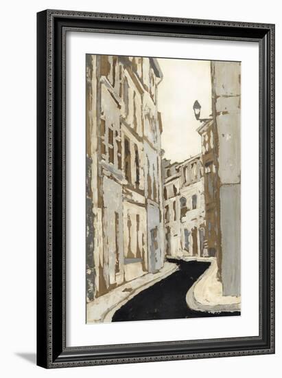 Non-Embellished Streets of Paris II-Megan Meagher-Framed Premium Giclee Print