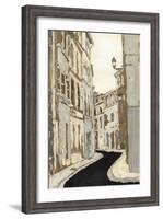 Non-Embellished Streets of Paris II-Megan Meagher-Framed Art Print