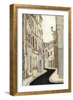 Non-Embellished Streets of Paris II-Megan Meagher-Framed Art Print
