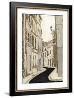 Non-Embellished Streets of Paris II-Megan Meagher-Framed Art Print