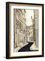 Non-Embellished Streets of Paris II-Megan Meagher-Framed Art Print