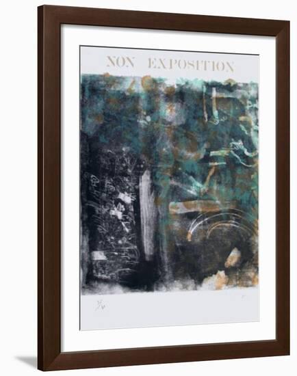 Non Exposition-Camille Bryen-Framed Limited Edition