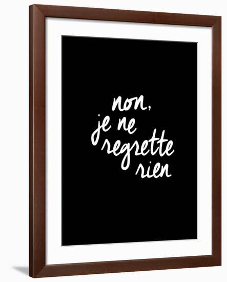 Non Je Ne Regrette Rien-Brett Wilson-Framed Art Print