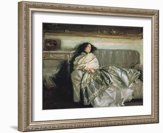 Nonchaloir (Repose)-John Singer Sargent-Framed Art Print