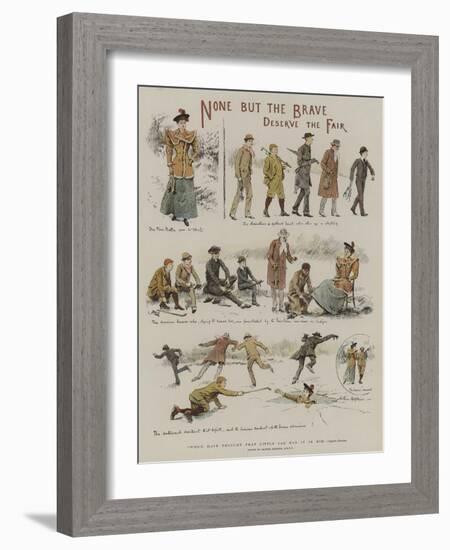 None But the Brave Deserve the Fair-Arthur Hopkins-Framed Giclee Print