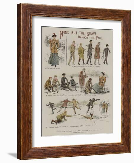 None But the Brave Deserve the Fair-Arthur Hopkins-Framed Giclee Print