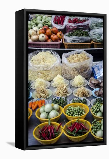 Nonthaburi Market, Bangkok, Thailand, Southeast Asia, Asia-Andrew Taylor-Framed Premier Image Canvas
