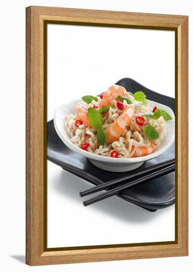 Noodle Dish with Prawns-Fabio Petroni-Framed Premier Image Canvas