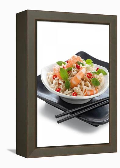 Noodle Dish with Prawns-Fabio Petroni-Framed Premier Image Canvas