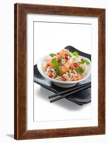 Noodle Dish with Prawns-Fabio Petroni-Framed Photographic Print