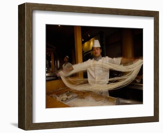 Noodle Making, Xi'an, Shaanxi Province, China-Pete Oxford-Framed Photographic Print