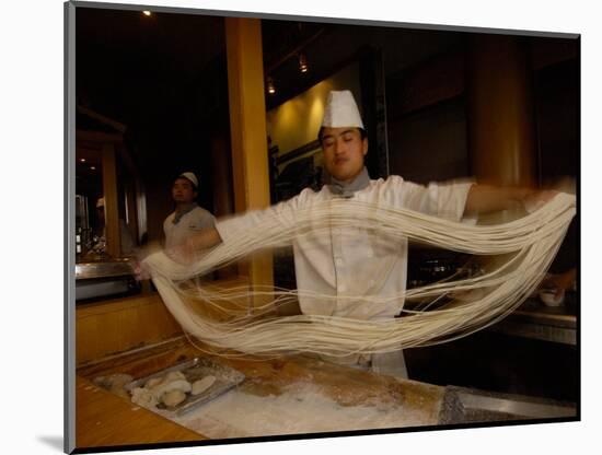 Noodle Making, Xi'an, Shaanxi Province, China-Pete Oxford-Mounted Photographic Print