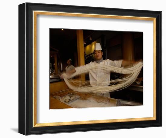 Noodle Making, Xi'an, Shaanxi Province, China-Pete Oxford-Framed Photographic Print