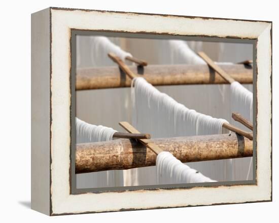 Noodles Drying in the Sun, Hsipaw, Myanmar-Jay Sturdevant-Framed Premier Image Canvas