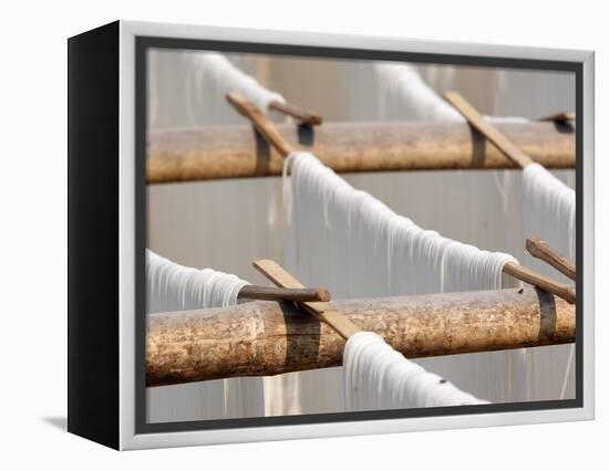 Noodles Drying in the Sun, Hsipaw, Myanmar-Jay Sturdevant-Framed Premier Image Canvas