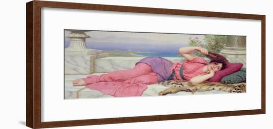 Noon Day Rest, 1910-John William Godward-Framed Giclee Print