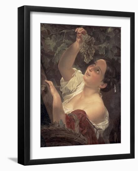 Noon in Italy-Karl Pavlovich Briullov-Framed Giclee Print