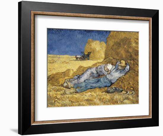 Noon, or the Siesta, after Millet-Vincent van Gogh-Framed Art Print